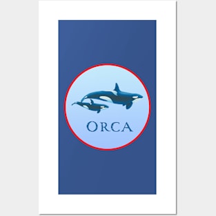 Killer whale ORCA dolphin Posters and Art